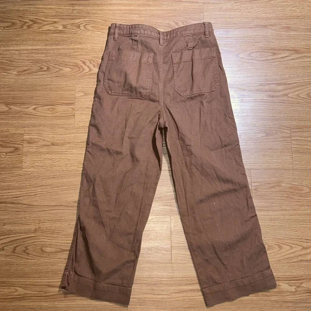 Quince Organic Stretch Cotton Twill Straight Leg
Cropped Pants - Picture 8 of 10